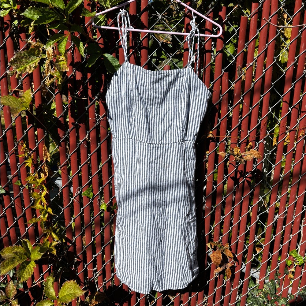 Old Navy Navy and White Striped Top